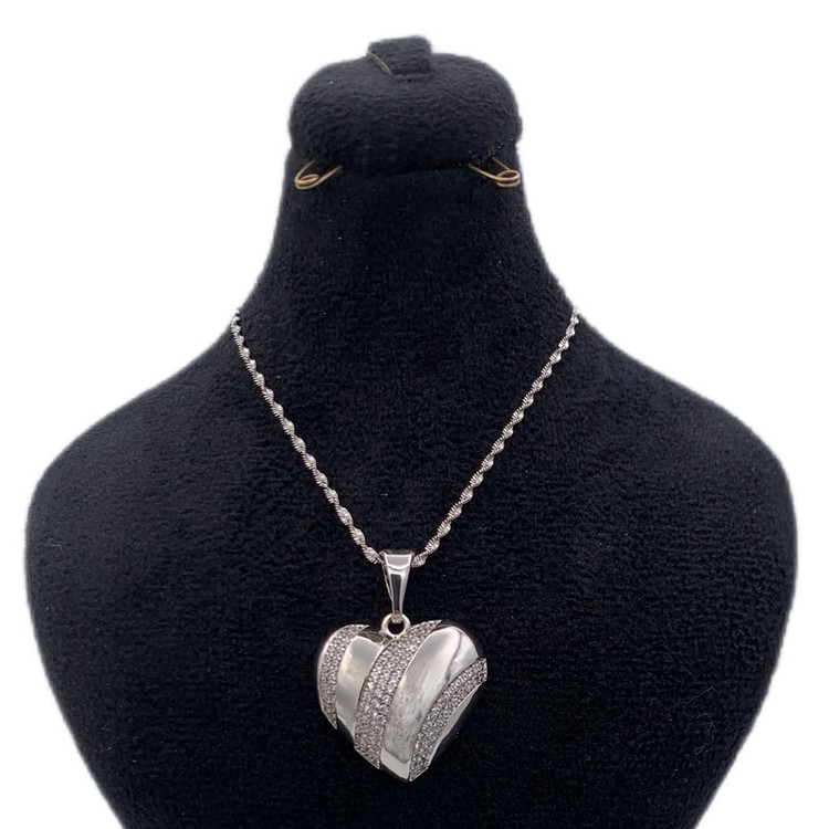 گردنبند زنانه ژوپینگ مدل قلب جواهری KYTAKP210