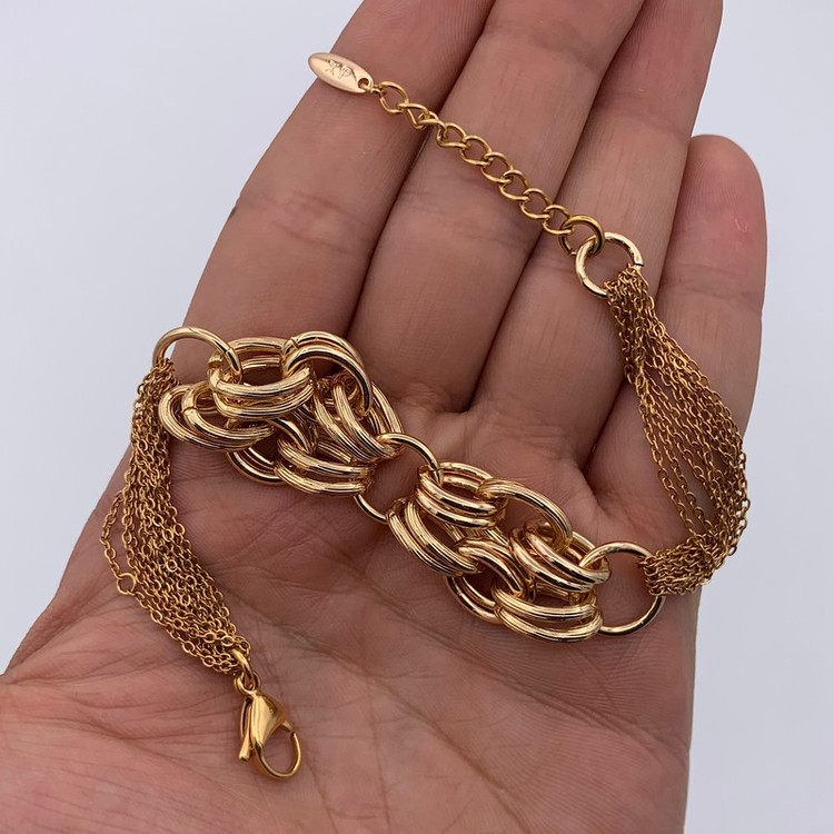دستبند زنجیری زنانه ژوپینگ مدل اسپرت KYDAS058