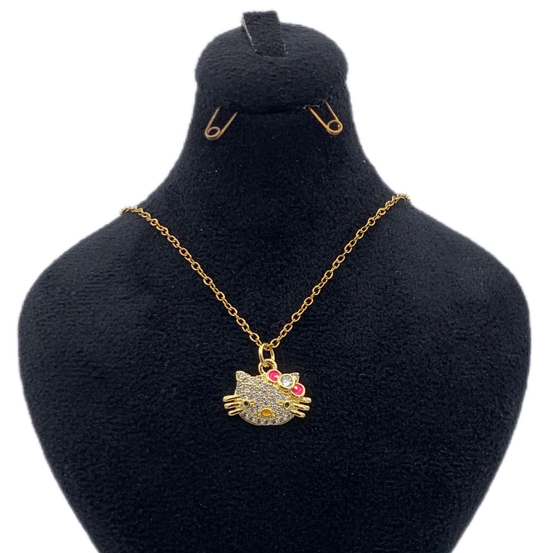 گردنبند دخترانه طرح کیتی کد KYTAKP126