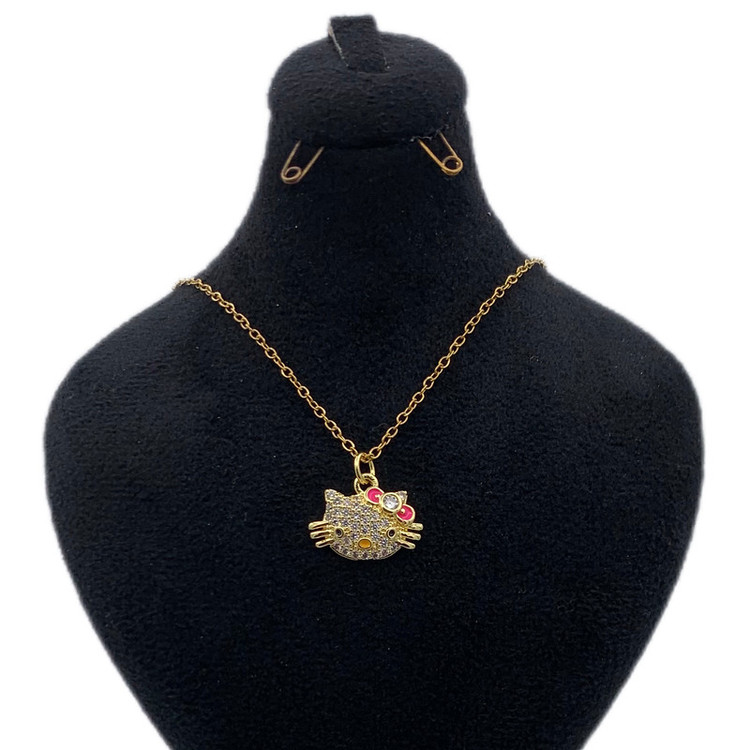 گردنبند دخترانه طرح کیتی کد KYTAKP126
