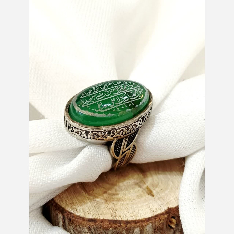 انگشتر مردانه نقره روس سنگ اصلی بسیار عالی