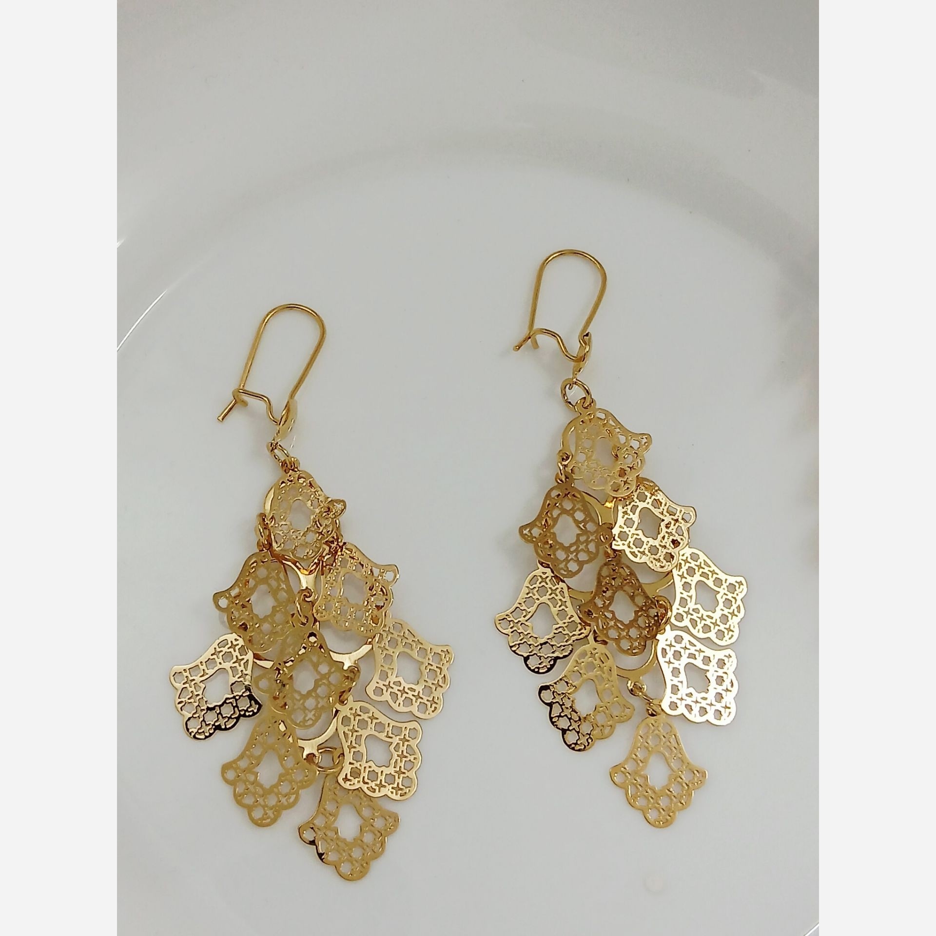 گوشواره رنگ ثابت عربی بسیار زیبا