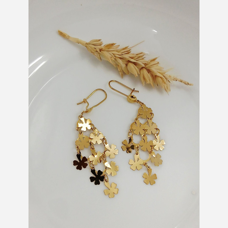 گوشواره رنگ ثابت مدل عربی