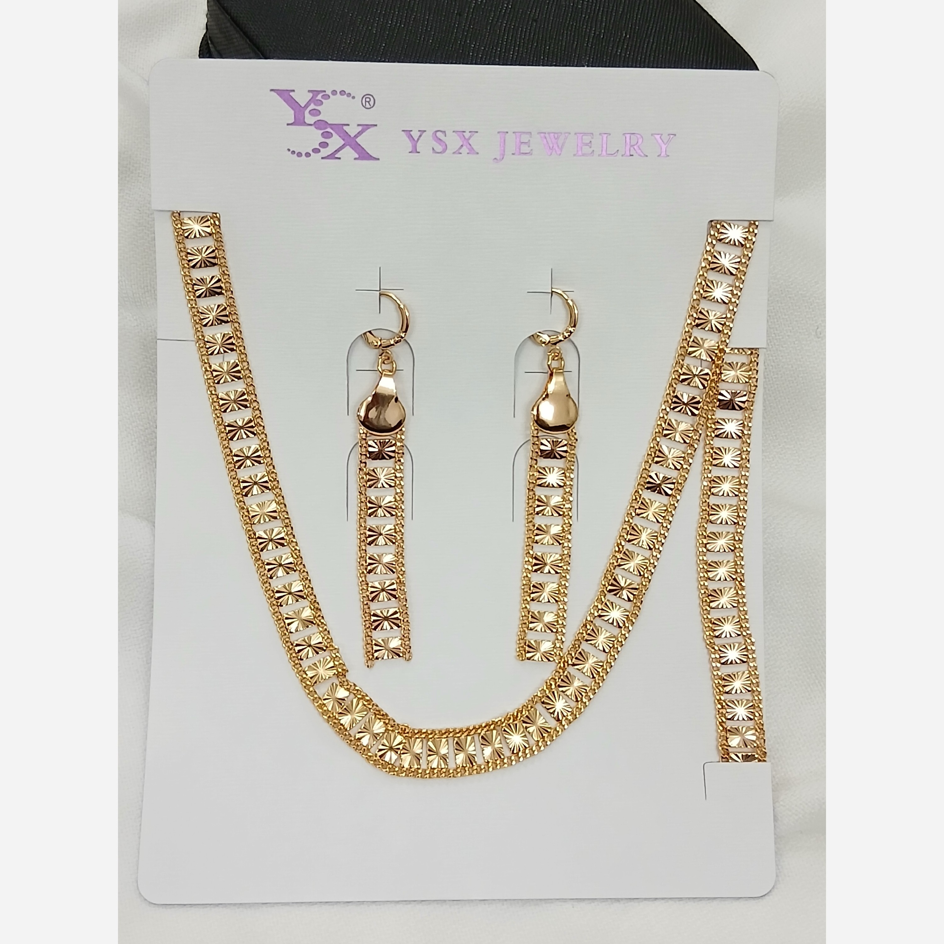 سرویس  زنانه حصیری طلایی برند ysx خاص