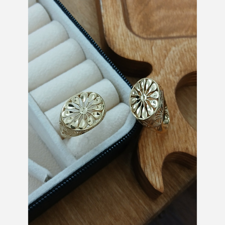 انگشتر زنانه طلا روس کد108667