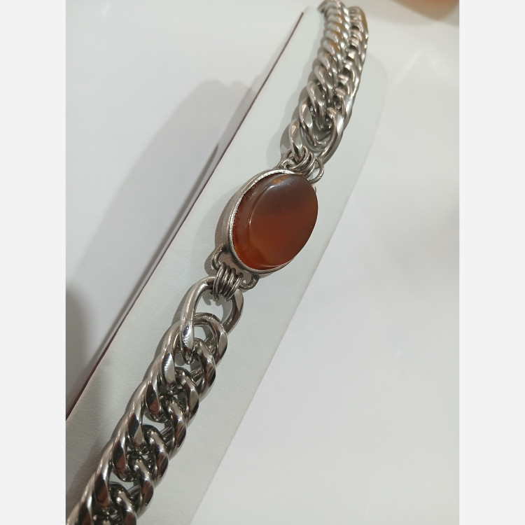 دستبند سلمان با نگین عقیق خراسان اصل اصل