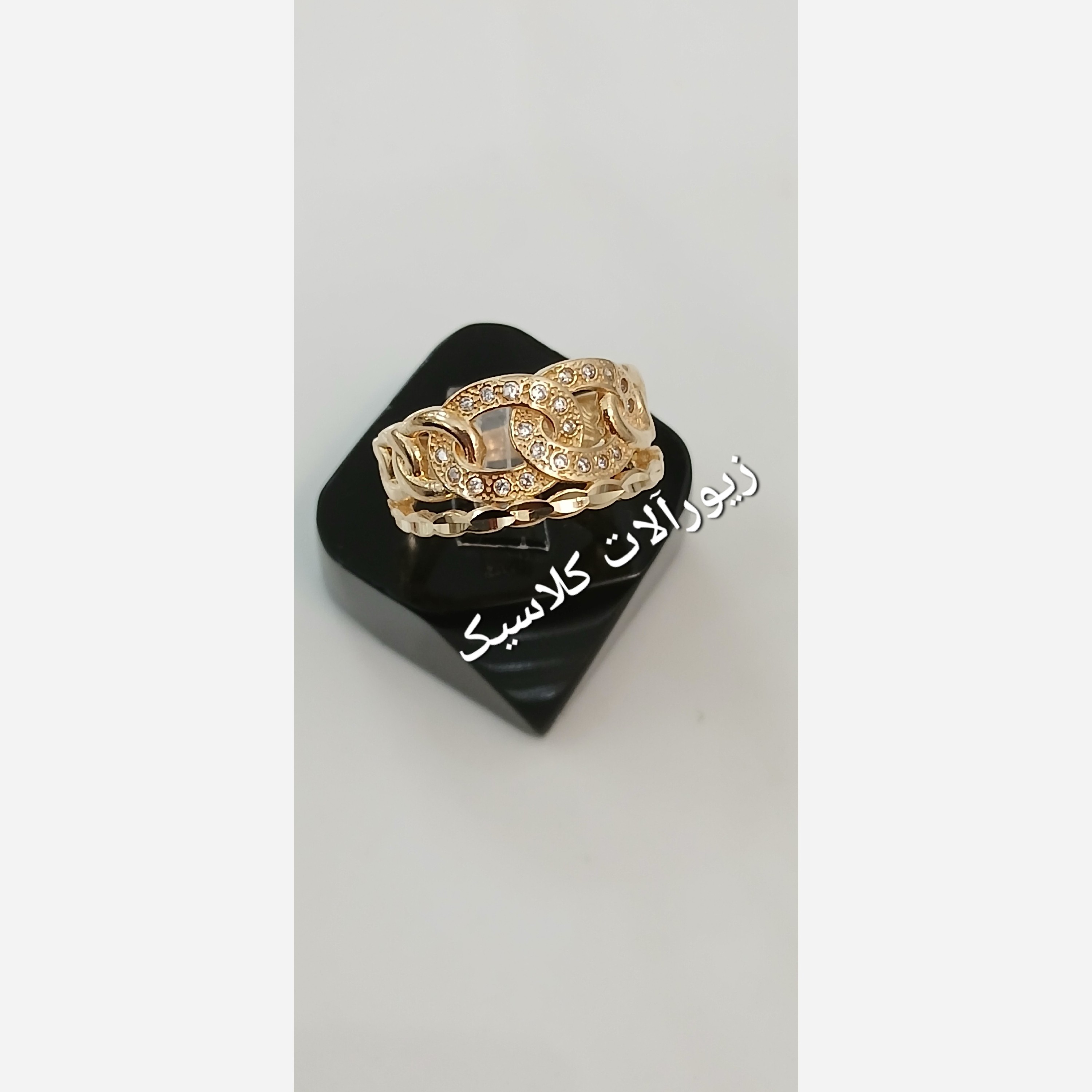 انگشتر تراش کارتیر نگین دار