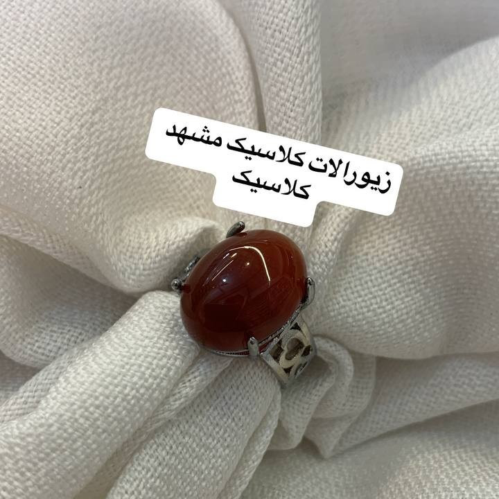 انگشتر عقیق خراسان اصل اصل نقره روس زنانه