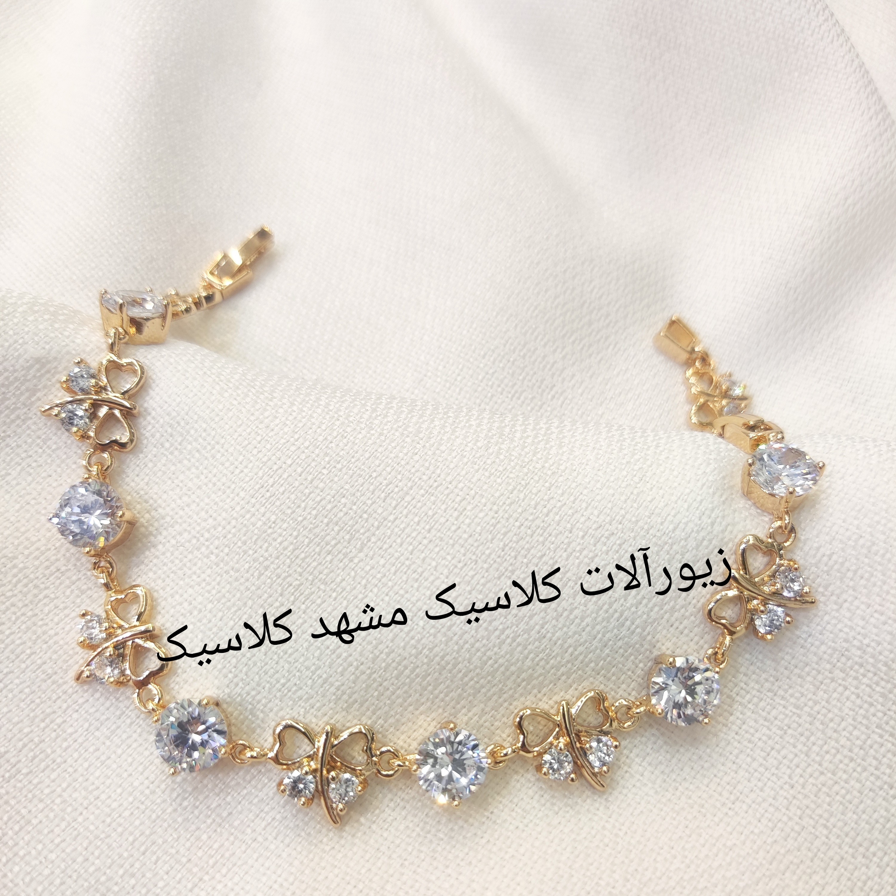 دستبند ژوپینگ اصلی اصل اصل زنانه ظریف و زیبا نگین دار خفن