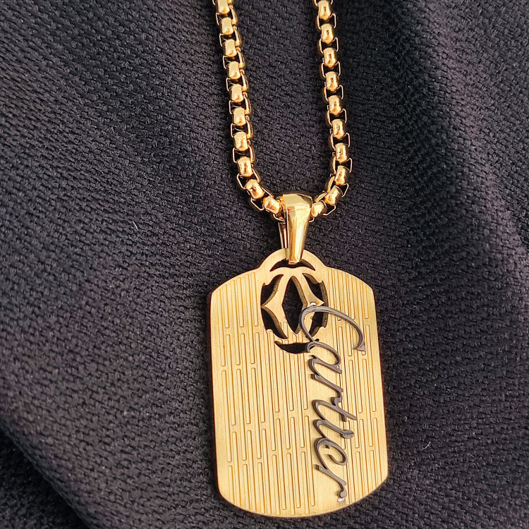 گردنبند طلایی کارتیر پر کار