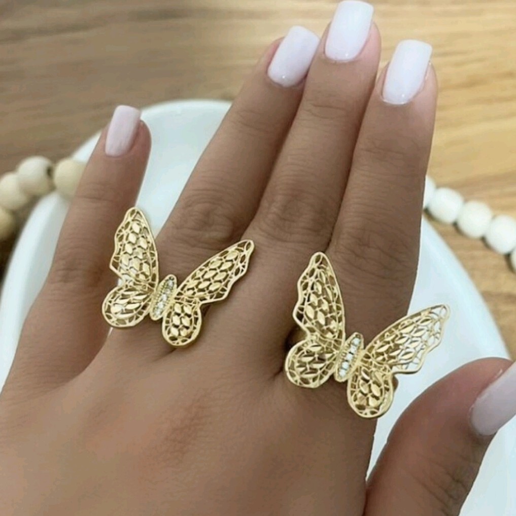انگشتر زنانه پروانه درشت