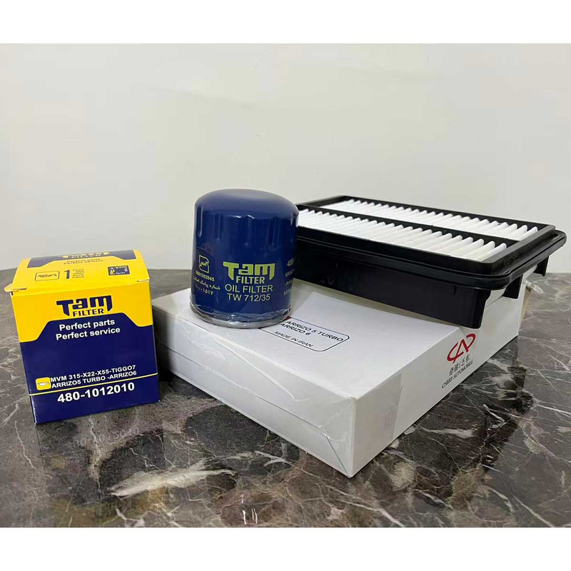 فیلتر روغن تام مدل TW712/35 مناسب برای اریزو 5/6 به همراه فیلتر هوا و کابین
