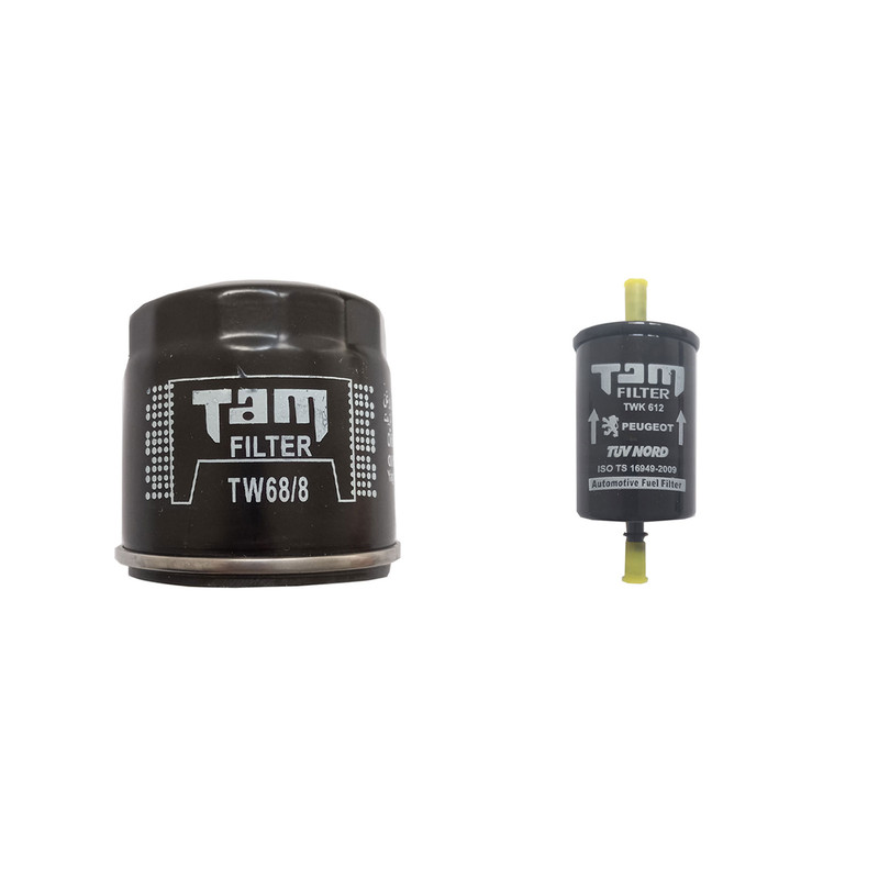 فیلتر روغن خودرو تام مدل TW 68/8 مناسب برای ساینا به همراه فیلتر بنزین تام