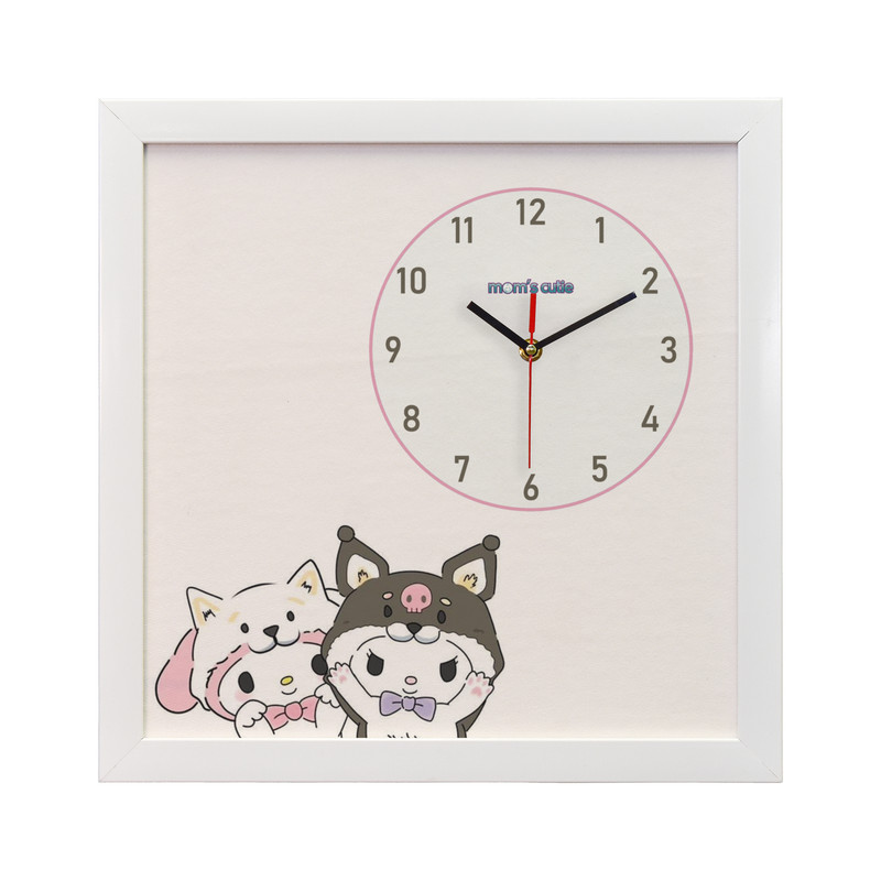 ساعت دیواری کودک مامز کیوتی مدل کرومی S-214