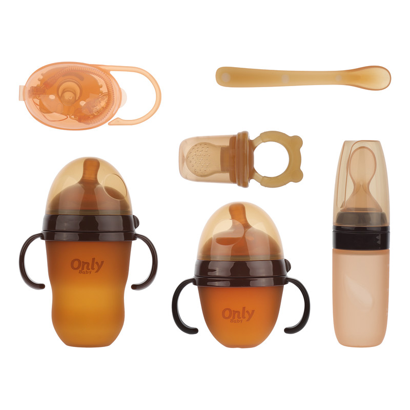 ست آغازین شیشه نوزاد آنلی بیبی مدل Gentle Care مجموعه 6 عددی