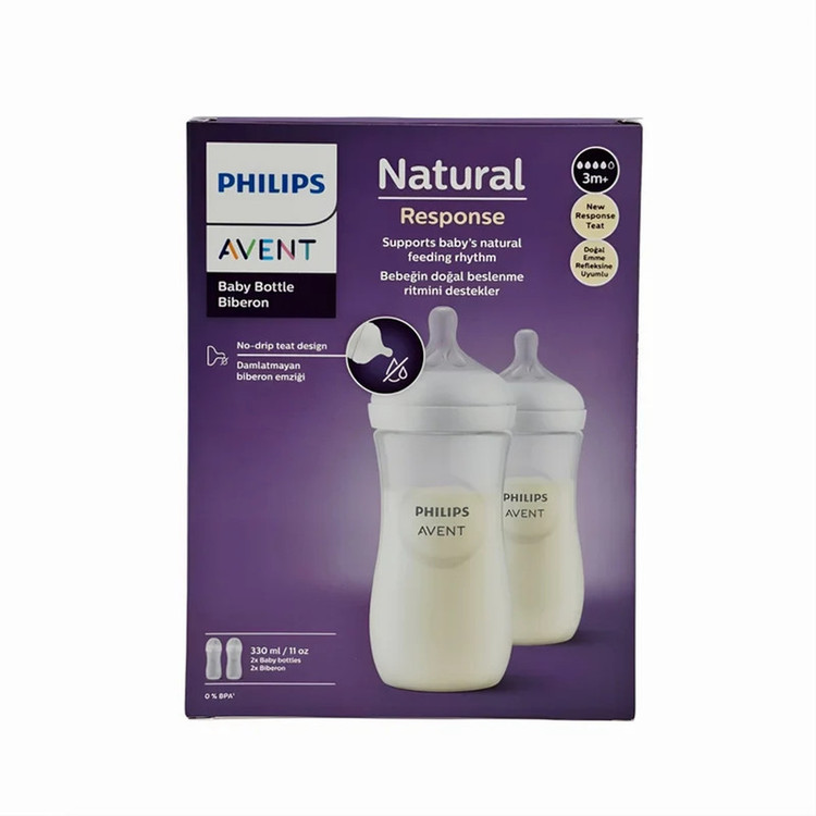 شیشه شیر اونت مدل 906/02 ظرفیت 330 میلیلیتر مجموعه دو عددی