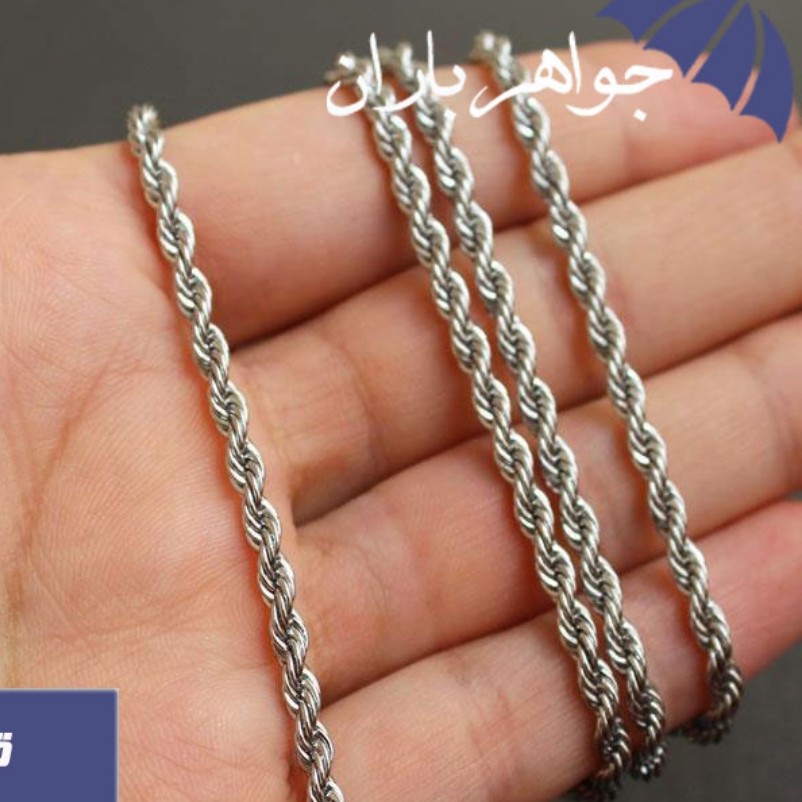 گردنبند طنابی استیل بسته ده عددی قیمت عالی