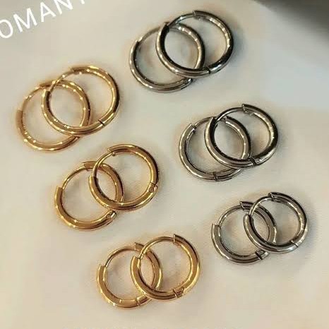 حراج گوشواره حلقه ای کوچک پک 10 جفتی رنگ ثابت