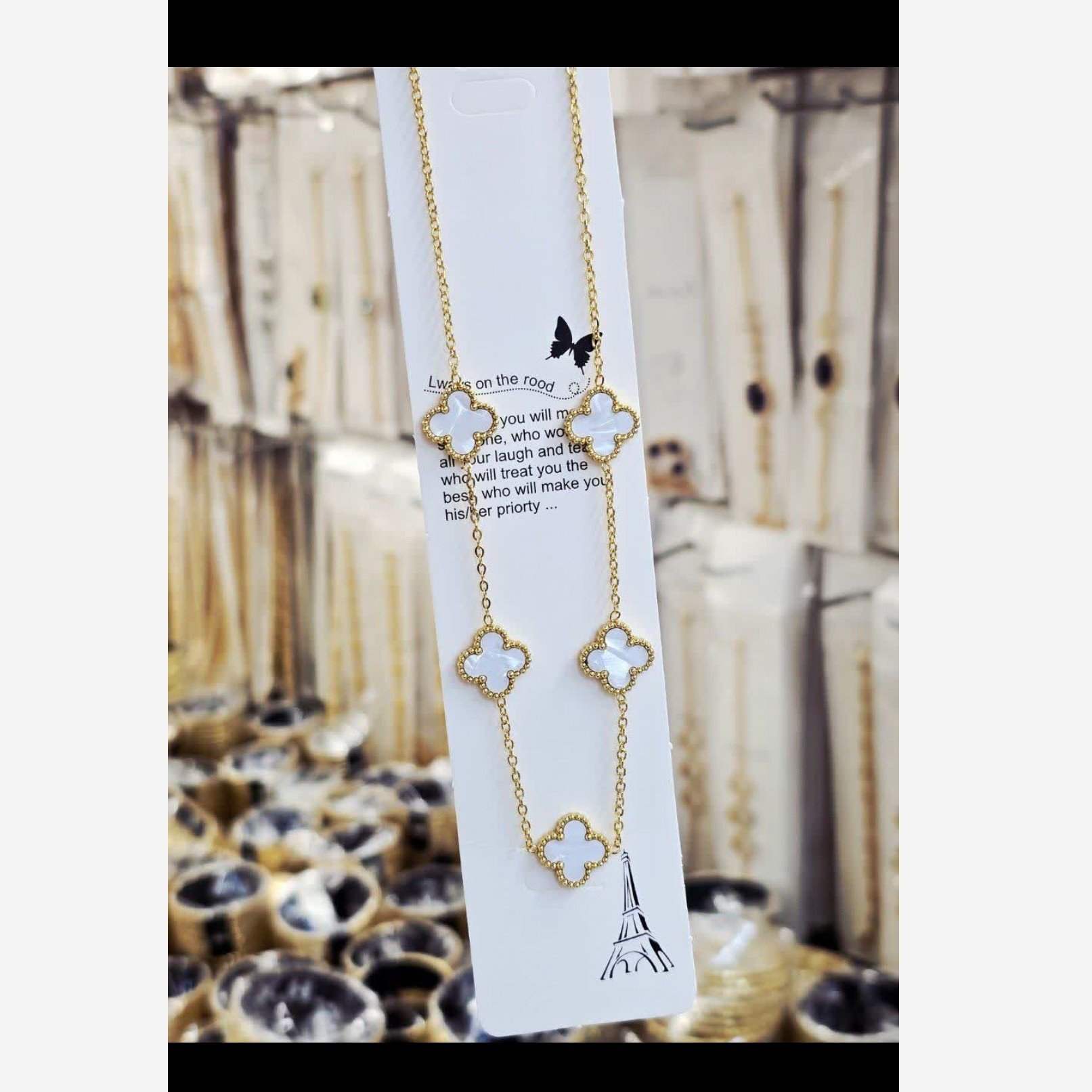گردنبند ونکلیف سفید