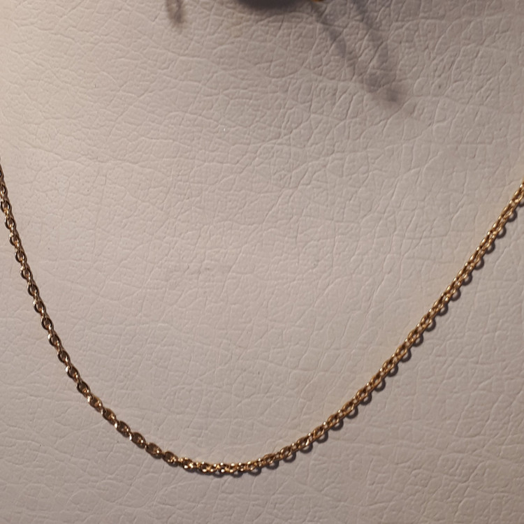 گردنبند استیل دیپلمات 60 سانتی بسته 10 عددی زنجیر استیل دیپلمات طلایی رنگ ثابت ظریف
