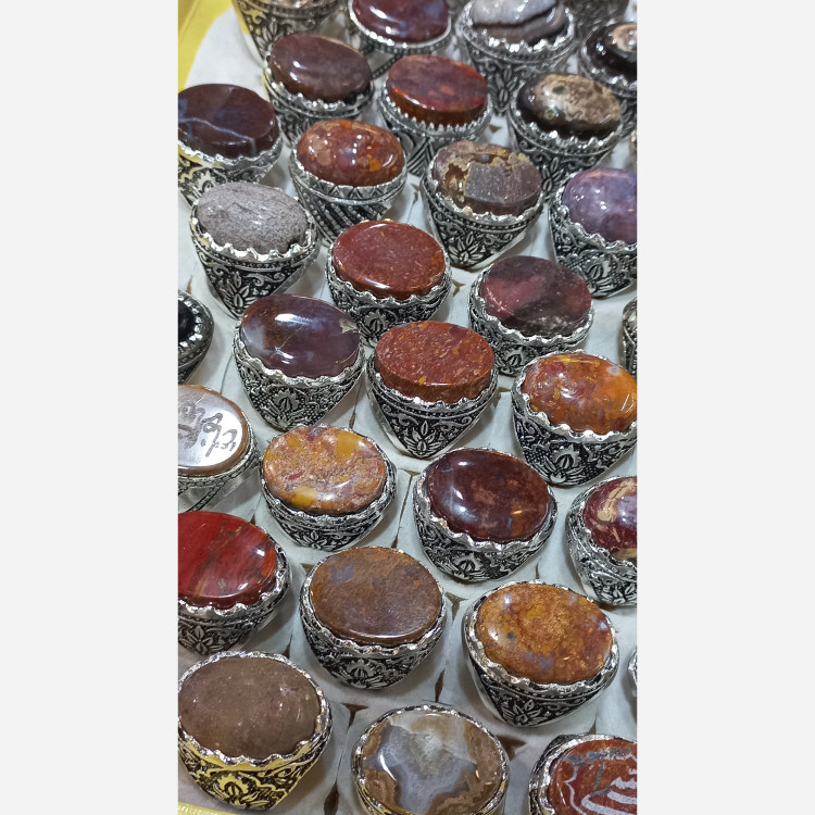 حراج انگشتر سنگ پک 5 عددی
