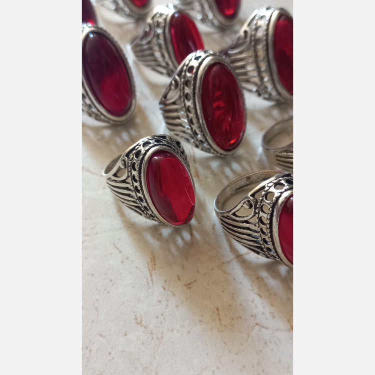 پک اقتصادی 12 عددی انگشتر مردانه رنگ ثابت