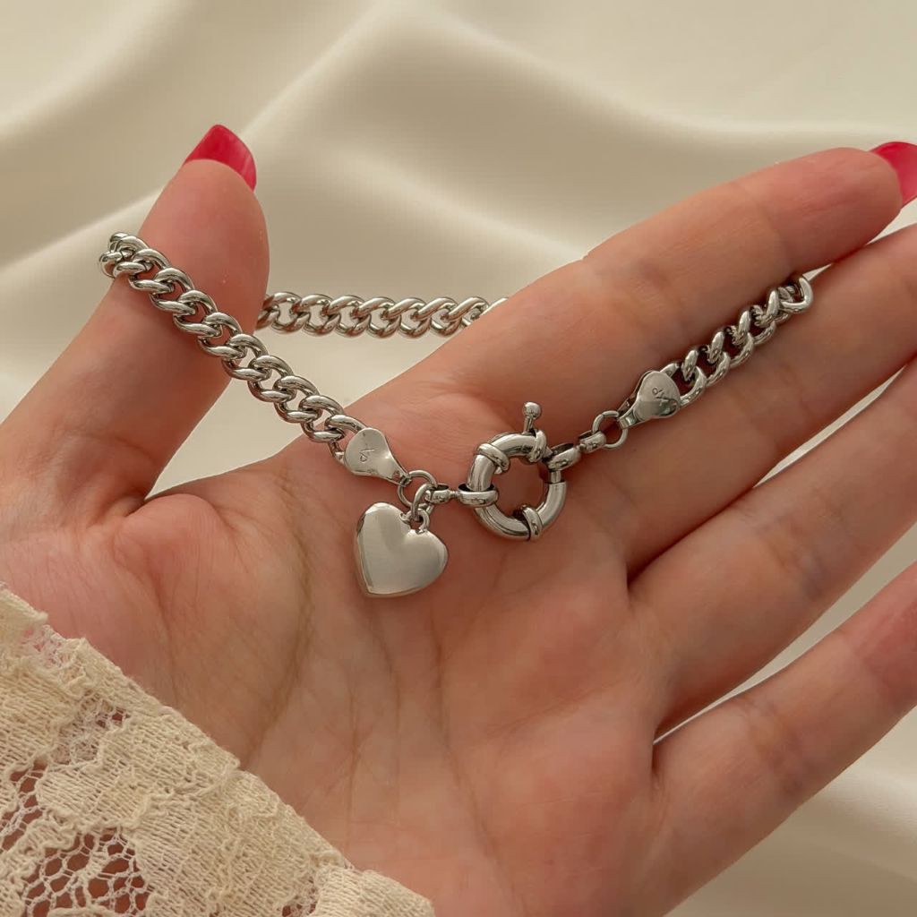 دستبند گووی دار قفل ملوانی طرح طلا ژوپینگ 2298
