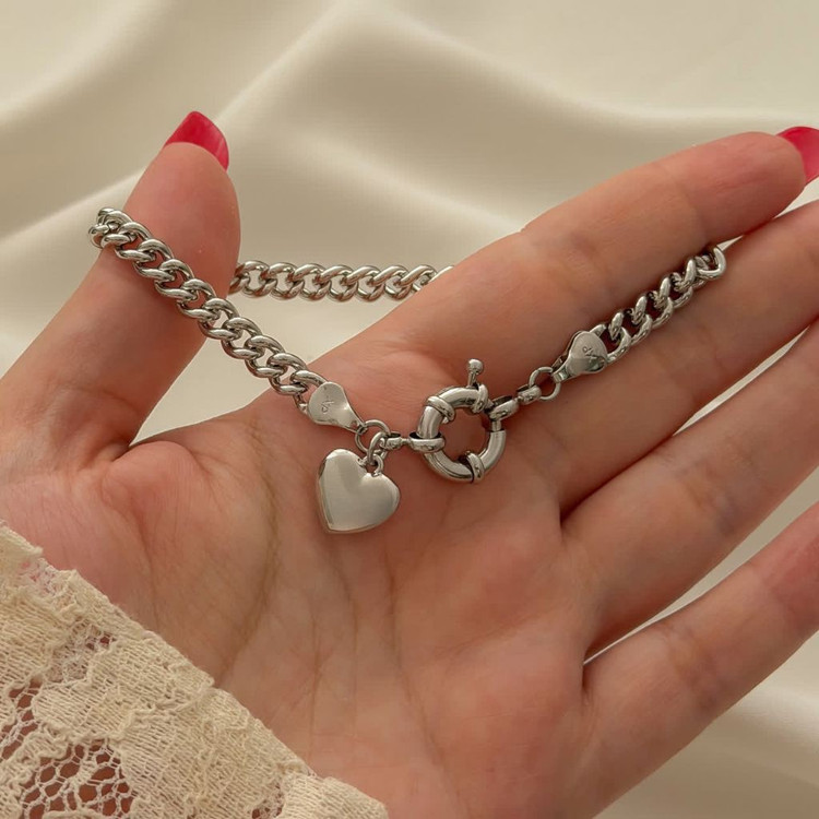 دستبند گووی دار قفل ملوانی طرح طلا ژوپینگ 2298