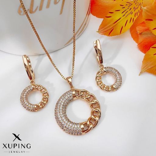نیم ست آبکاری طلا ضد حساسیت ژوپینگ 1053
