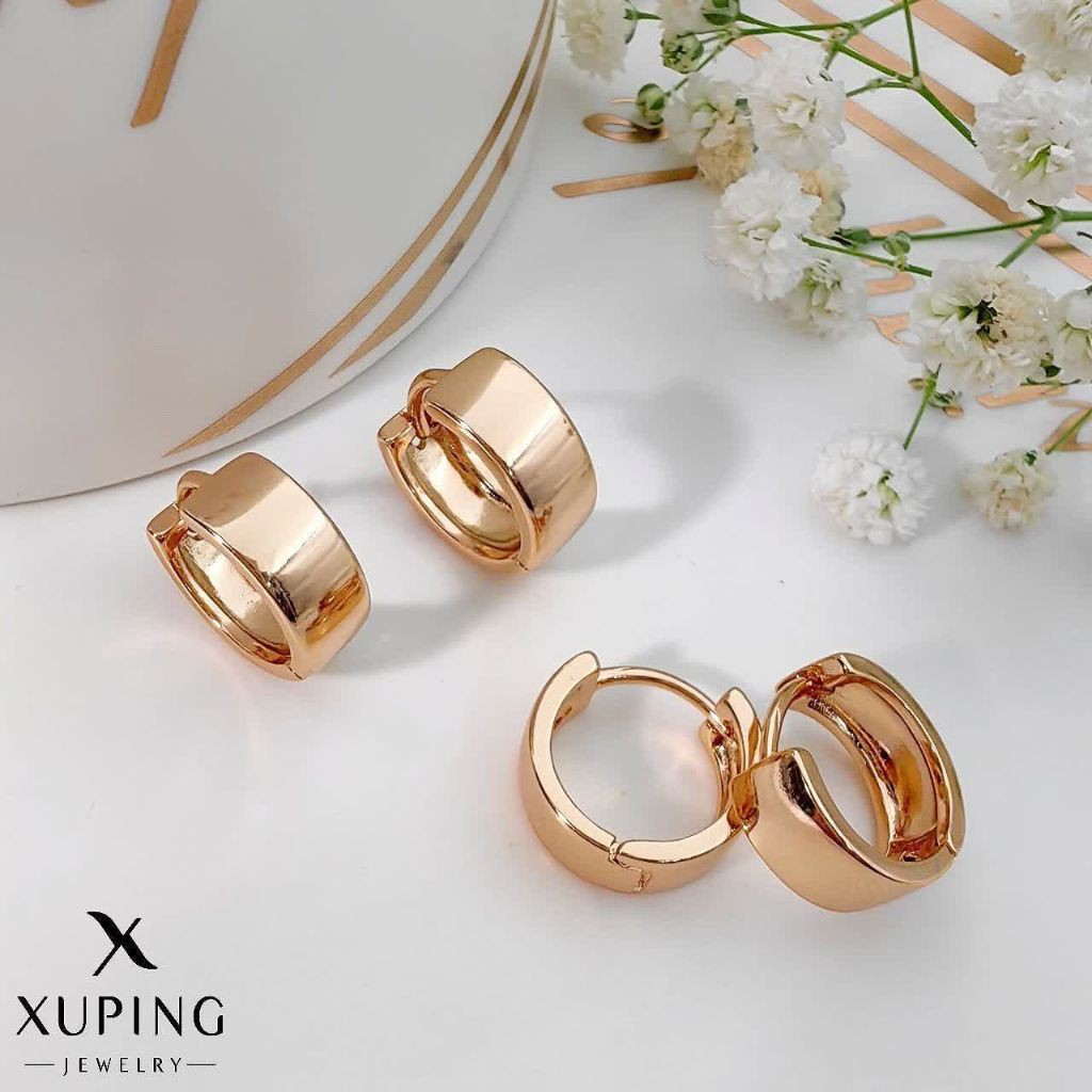 گوشواره حلقه ای طرح طلا ظریف ژوپینگ 2315