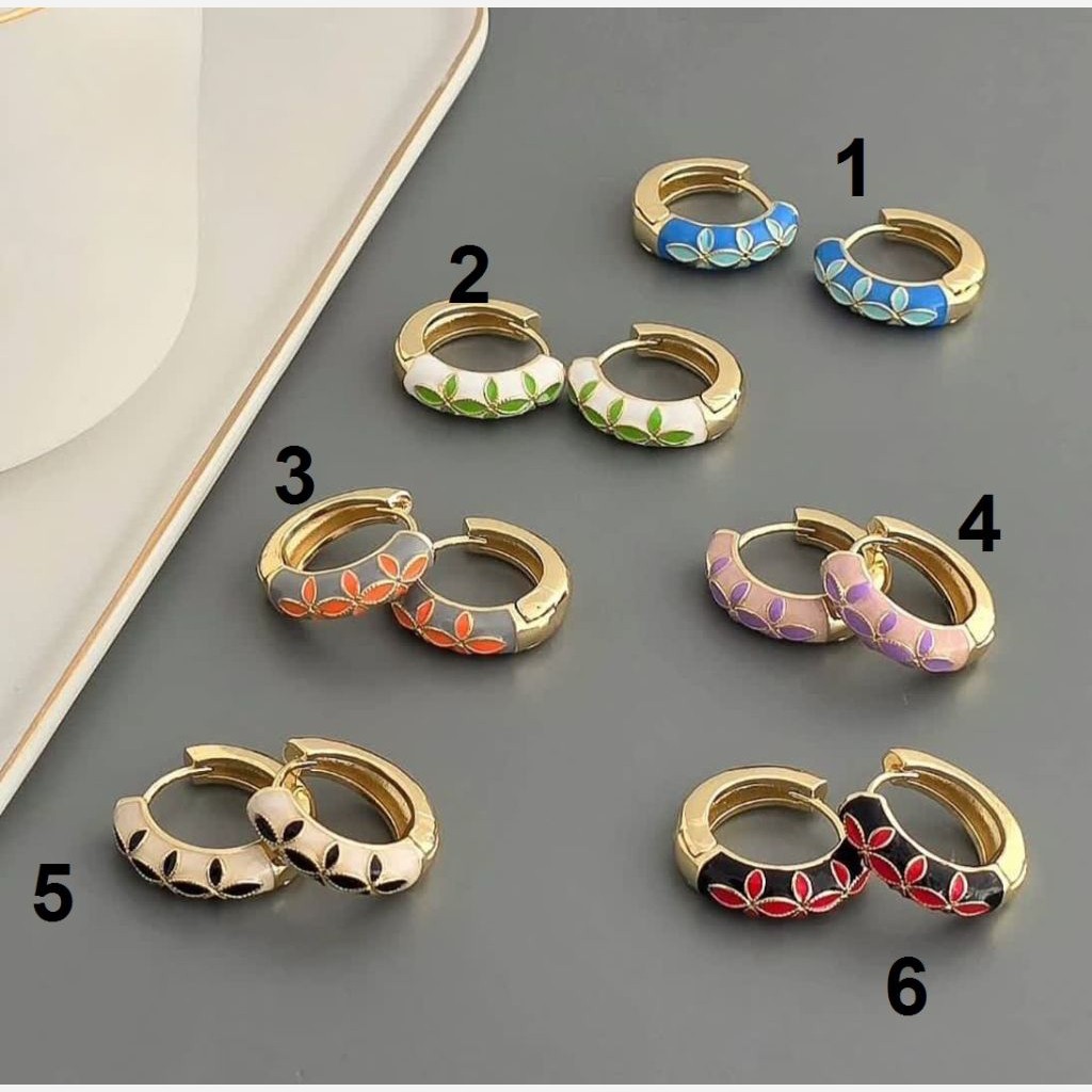 گوشواره میناکاری استیل 2275