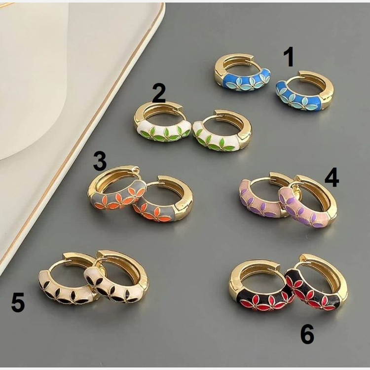 گوشواره میناکاری استیل 2275