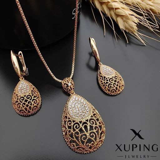 نیم ست مجلسی طرح طلا ژوپینگ 1710
