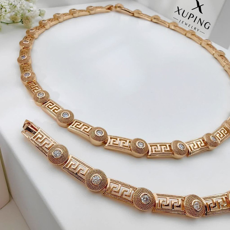نیم ست ورساچه آبکاری طلا ژوپینگ 2368