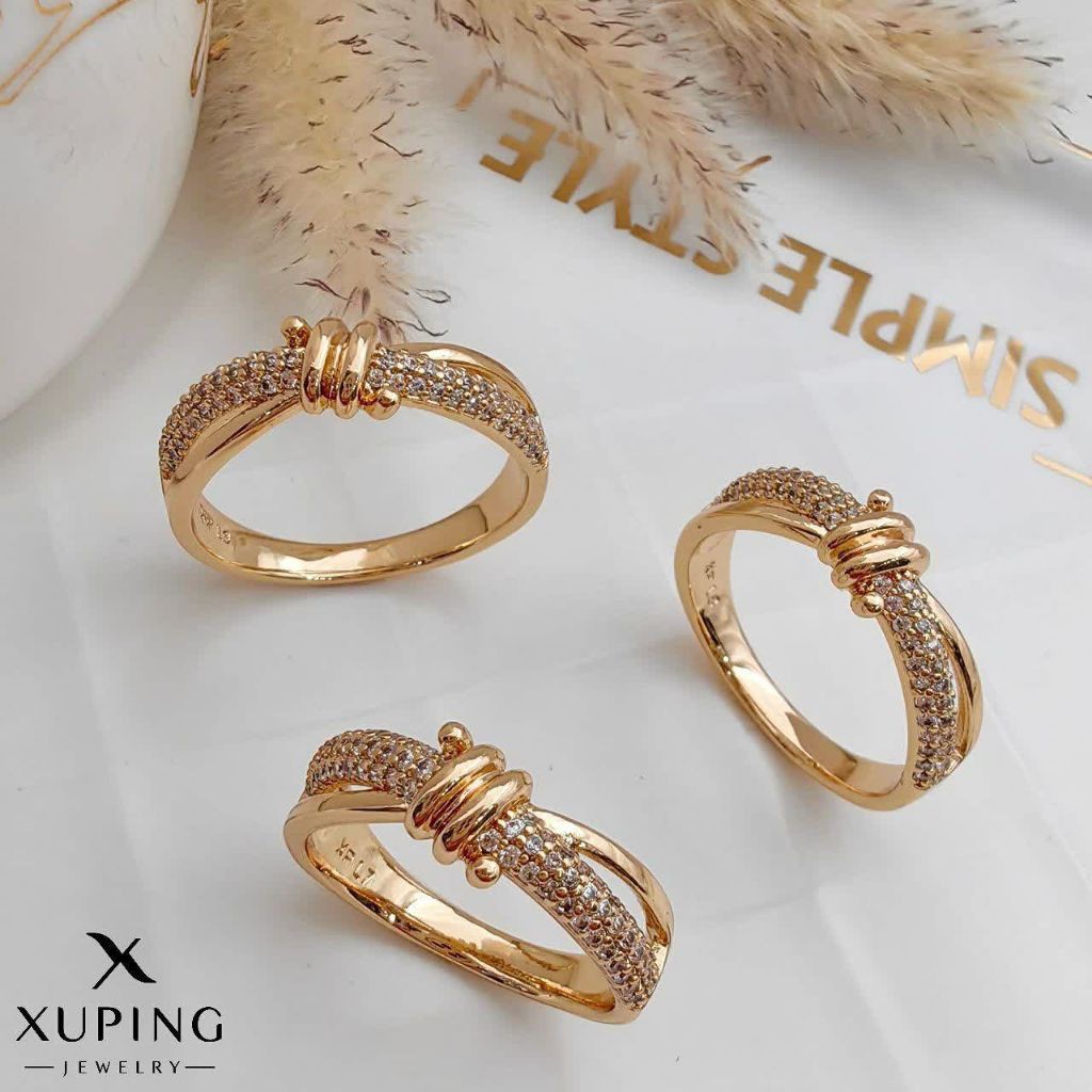 انگشتر رنگ ثابت زنانه آبکاری طلا ژوپینگ 2581