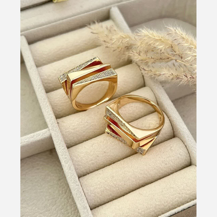 انگشتر زنانه طرح طلا ژوپینگ1666