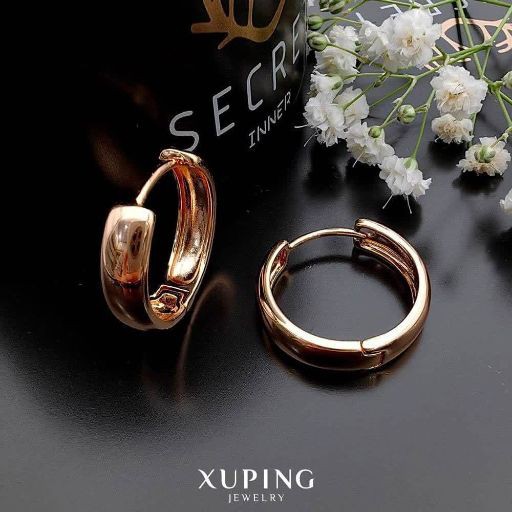 گوشواره حلقه ای کپی شده از نمونه طلا ژوپینگ