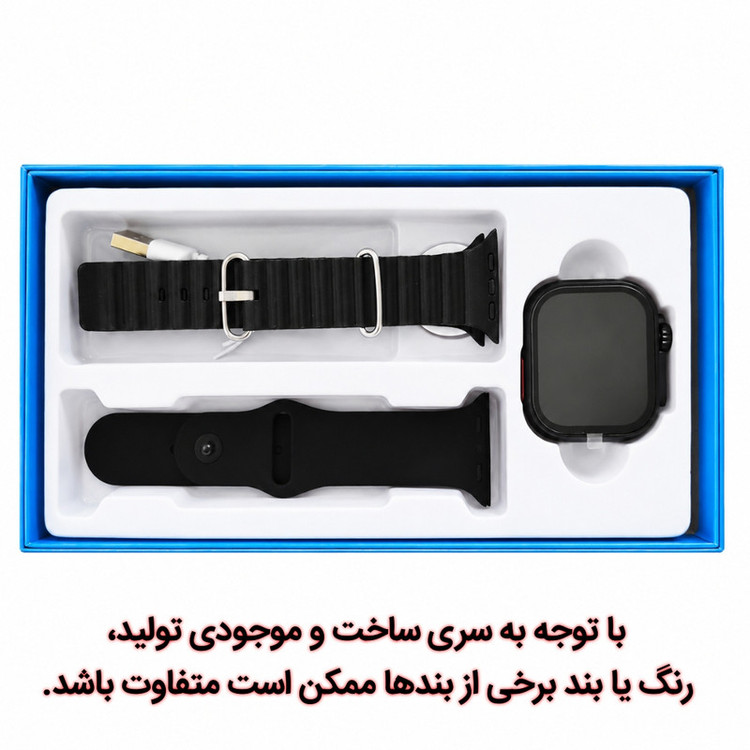 ساعت هوشمند 49 میلی متری زد تی مدل max20 با بند سیلیکونی