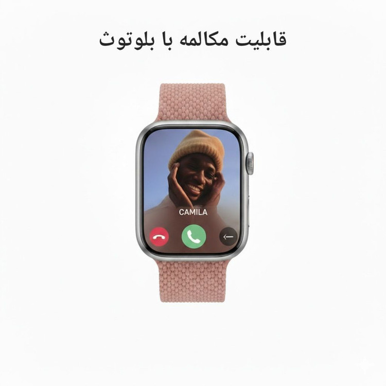 ساعت هوشمند 46 میلی متری ام تی کا مدل Series11 7+1 با بند سیلیکونی