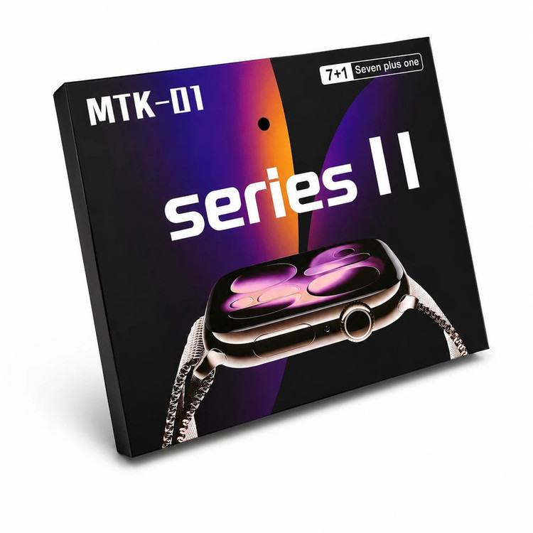 ساعت هوشمند 46 میلی متری ام تی کا مدل Series11 7+1 با بند سیلیکونی