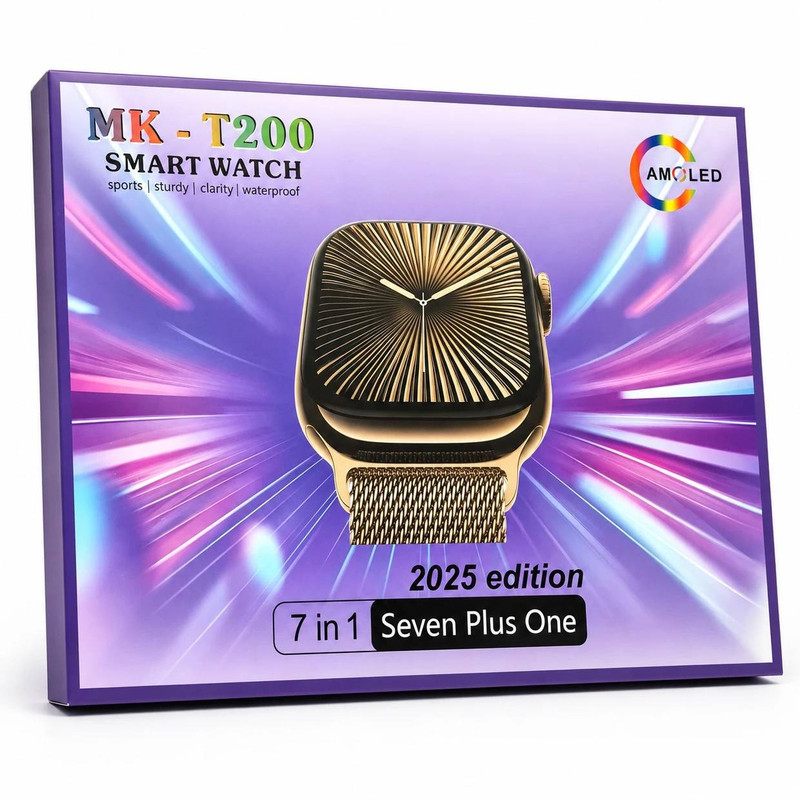 ساعت هوشمند 49 میلی متری ام کی مدل 7in1 Seven plus One با بند سیلیکونی