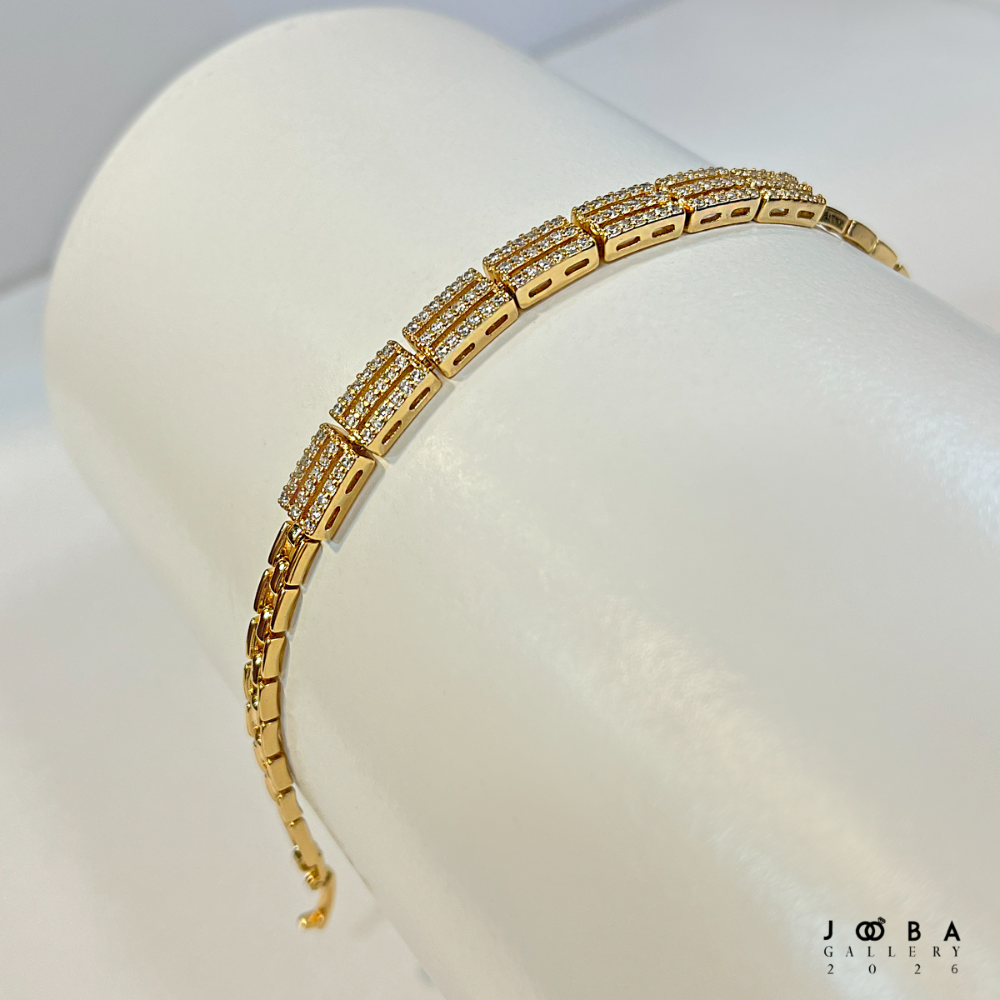 دستبند زنانه مشابه طلا ژوپینگ کد 1101882934