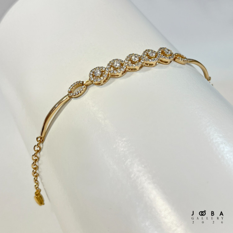 دستبند جواهری نگیندار ژوپینگ کد 1101502342