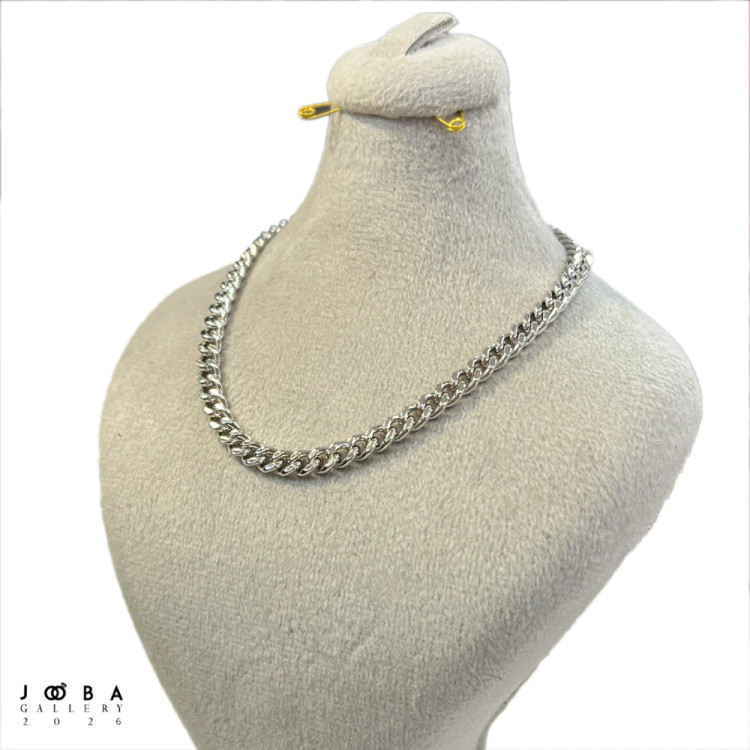 زنجیر کارتیه 3 میل نقره ای ژوپینگ کد 308140426