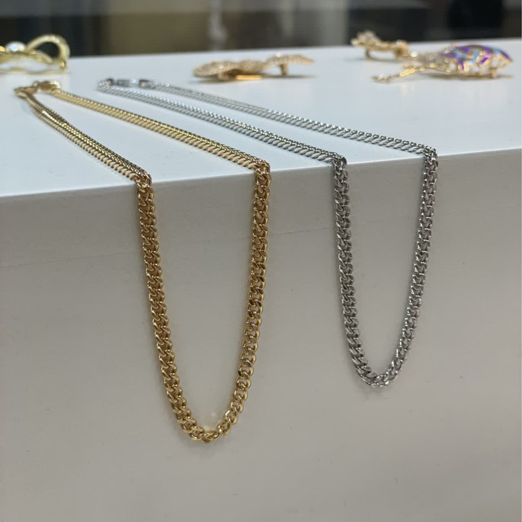 زنجیر کارتیه 3 میل طلایی ژوپینگ کد 308130396