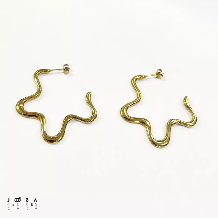گوشواره ستاره طلایی ژوپینگ کد 318080245