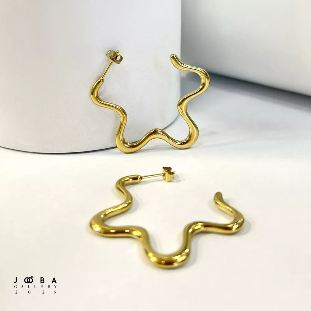 گوشواره ستاره طلایی ژوپینگ کد 318080245
