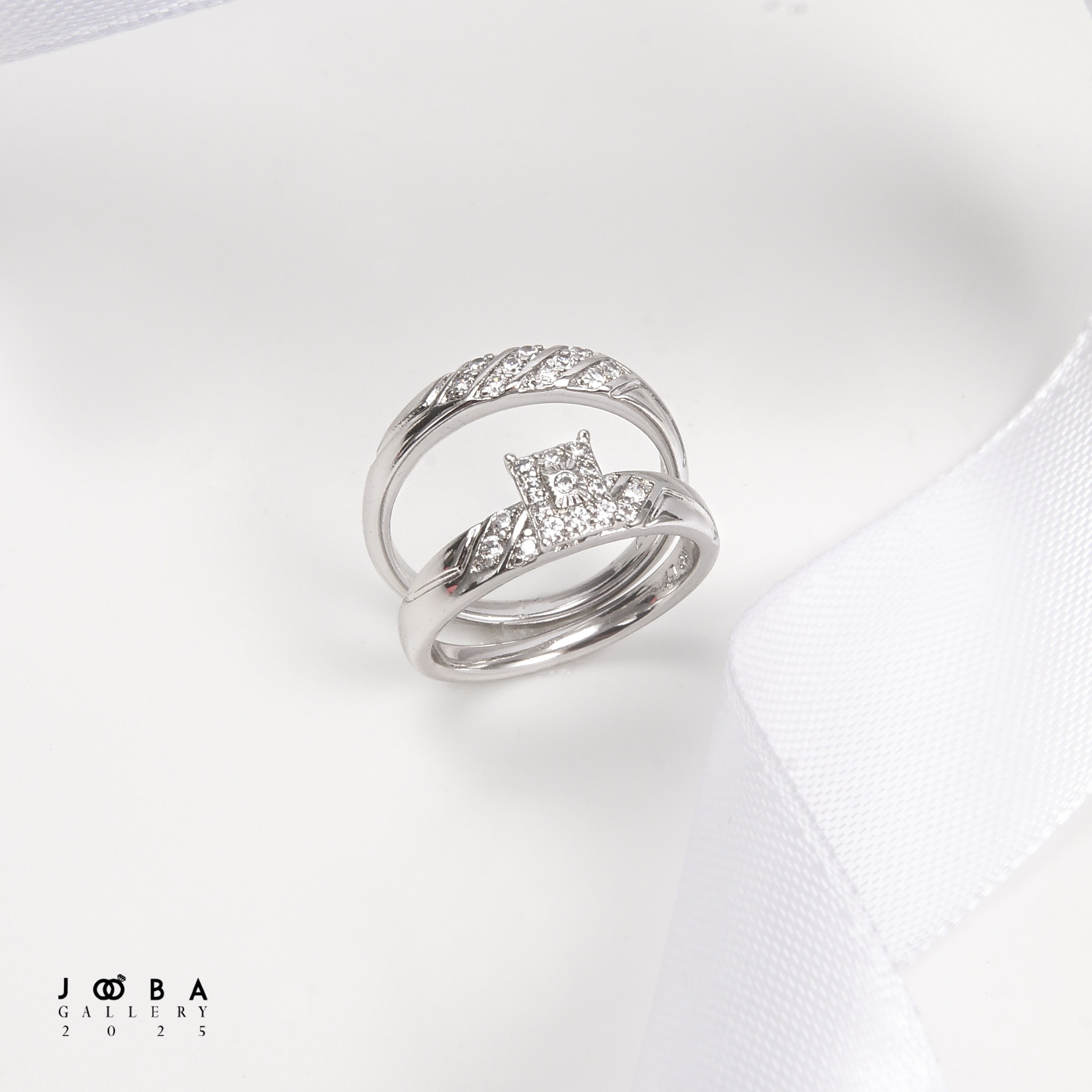 انگشتر نگین مربعی ژوپینگ کد 1011321961