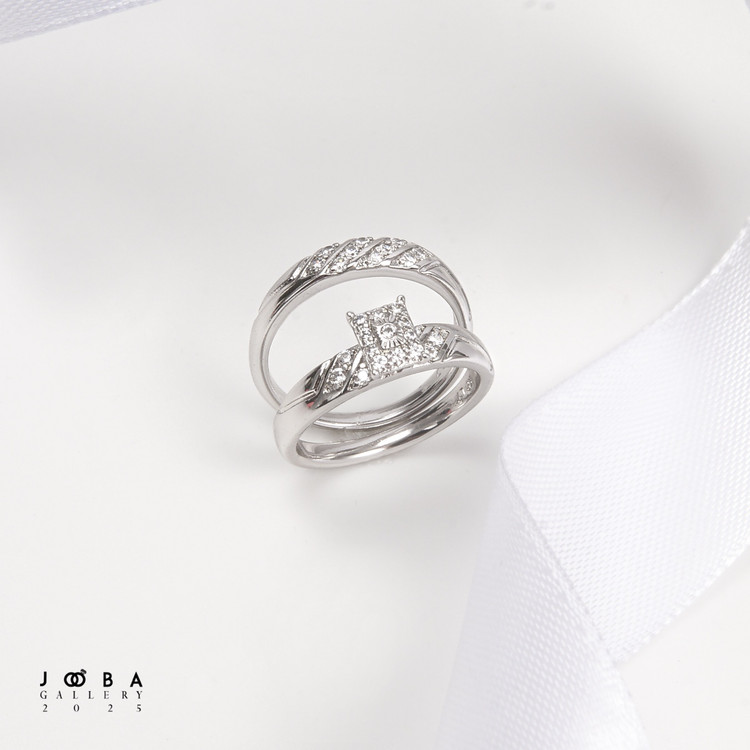 انگشتر نگین مربعی ژوپینگ کد 1011321961