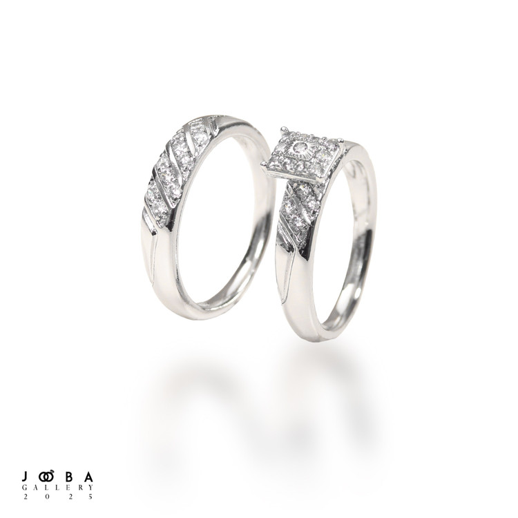 انگشتر نگین مربعی ژوپینگ کد 1011321961